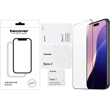 Захисне скло BECOVER для Apple iPhone 16 Pro Max Black (712125)