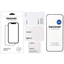 Защитное стекло BECOVER 10D для Google Pixel 9 Pro Black (712326)