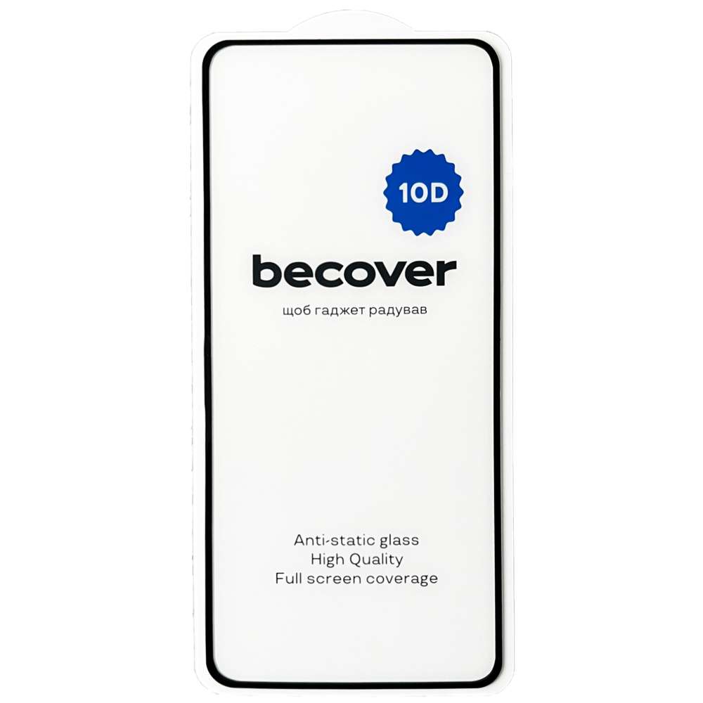 Защитное стекло BECOVER 10D для Motorola Moto G84 Black (712333)