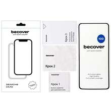 Защитное стекло BECOVER 10D для Motorola Moto G84 Black (712333)