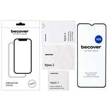Защитное стекло BECOVER 10D для ZTE Blade A54 Black (712337)