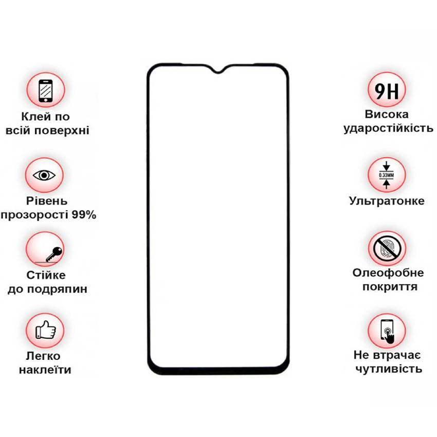 Защитное стекло BECOVER для Ulefone Armor 21 Black (712133) Тип стекло