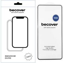 Захисне скло BECOVER 10D для Apple iPhone 16 Black (712321)
