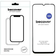 Захисне скло BECOVER 10D для Realme C63 Black (712340)