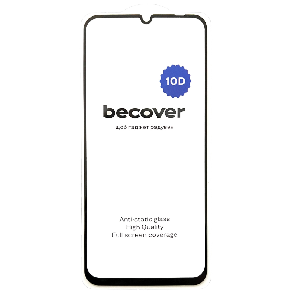 Захисне скло BECOVER 10D для Realme C63 Black (712340)