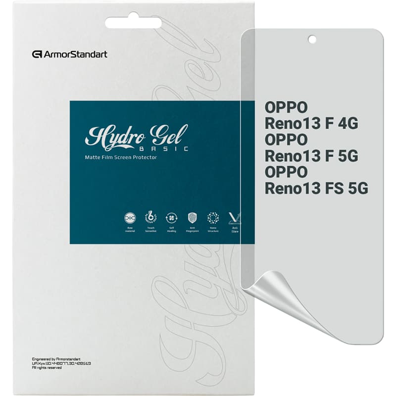 Гідрогелева плівка ARMORSTANDART Matte для OPPO Reno13 F 4G/Reno13 F 5G/Reno13 FS 5G (ARM82918) Гідрогелева плівка ARMORSTANDART Matte для OPPO Reno13 F 4G/Reno13 F 5G/Reno13 FS 5G (ARM82918)
