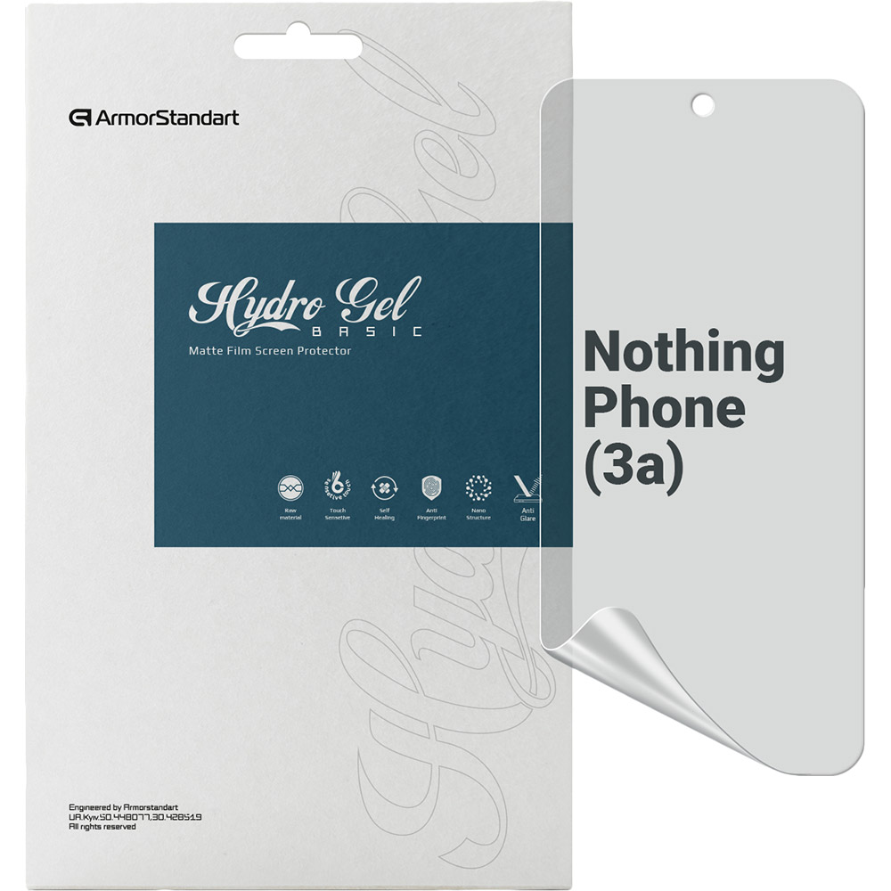 Защитная пленка ArmorStandart Matte для Nothing Phone (3a) (ARM85463) Защитная пленка ArmorStandart Matte для Nothing Phone (3a) (ARM85463)