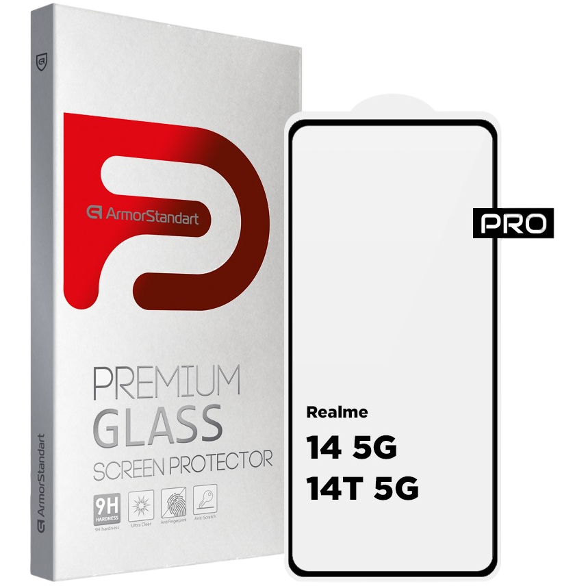 Захисне скло ARMORSTANDART Pro для Realme 14 5G/14T 5G Black (ARM83563)