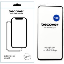 Захисне скло BECOVER 10D для Samsung Galaxy A55 5G Black (711355)
