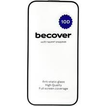 Захисне скло BECOVER Apple iPhone 15 Pro 10D Black (711331)