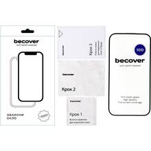 Захисне скло BECOVER Apple iPhone 15 Pro 10D Black (711331)