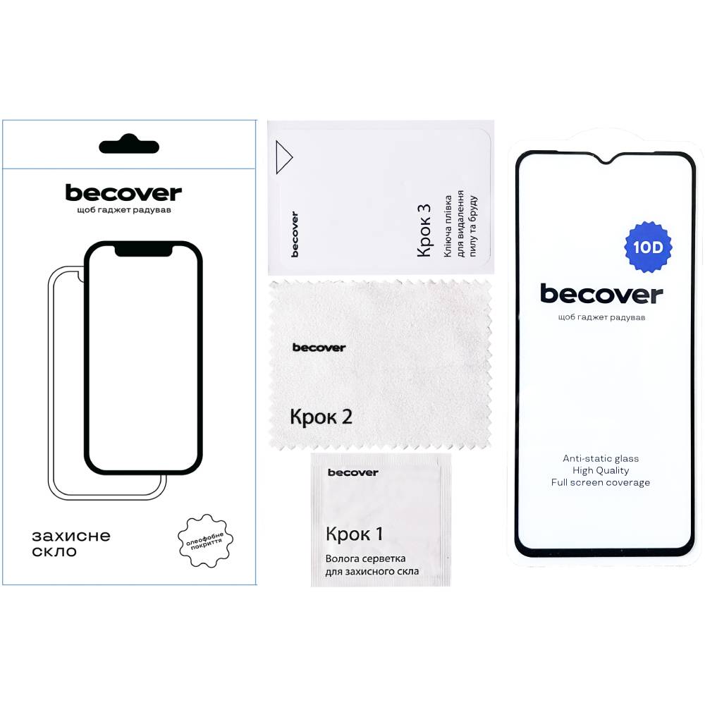 Защитное стекло BECOVER Honor X6a 10D Black (711333) Совместимость по модели  Honor X6a
