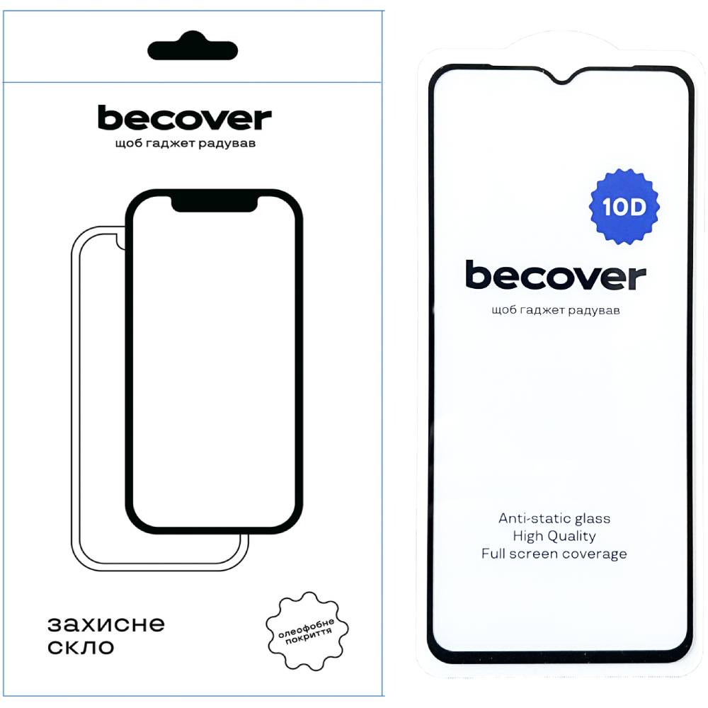 Защитное стекло BECOVER Honor X6a 10D Black (711333)