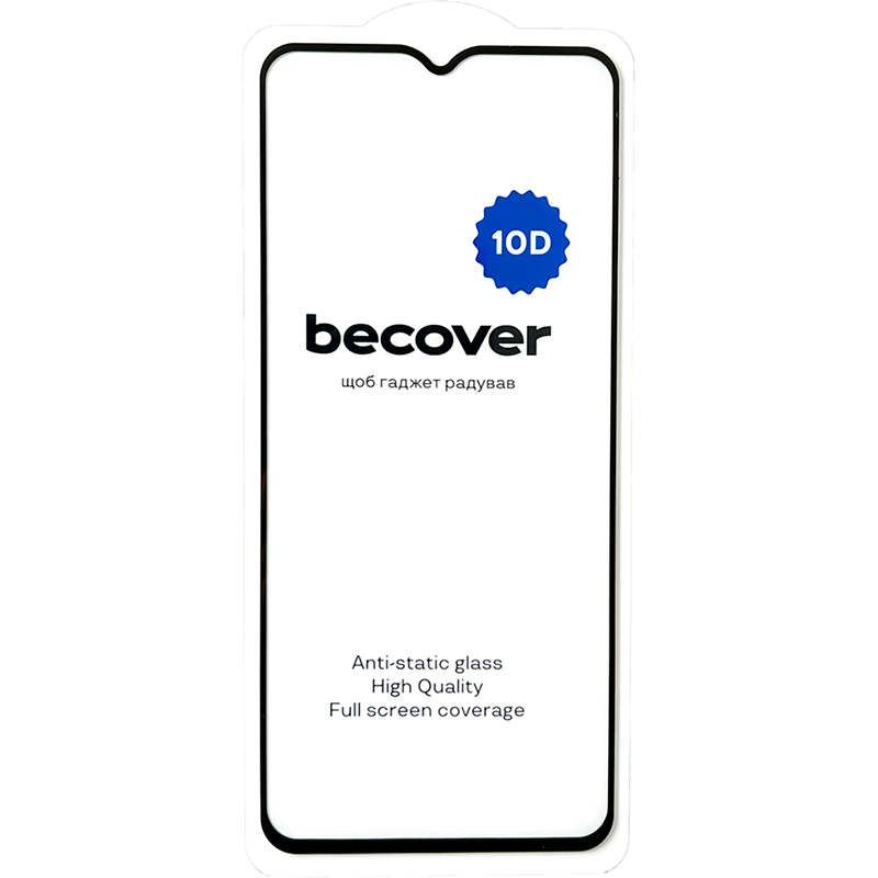 Захисне скло BECOVER 10D для Xiaomi Redmi A2 Black (711366)