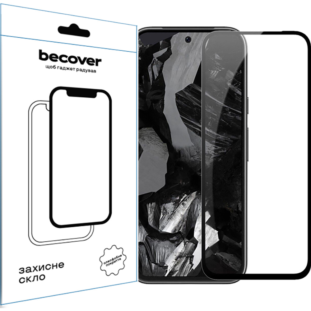 Захисне скло BECOVER для Google Pixel 8a Black (711663)