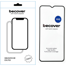 Захисне скло BECOVER 10D для Xiaomi Redmi 9A/Redmi 9C/Redmi 10А/Poco C31 Black (711368)