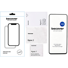Захисне скло BECOVER 10D для Xiaomi Redmi 12 5G Black (711370)