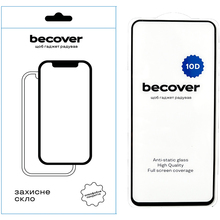 Захисне скло BECOVER 10D для Xiaomi Redmi 12 5G Black (711370)