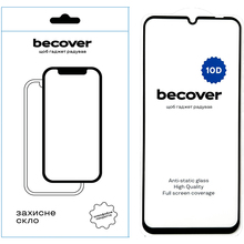 Захисне скло BECOVER 10D для Xiaomi Redmi 13C Black (711372)