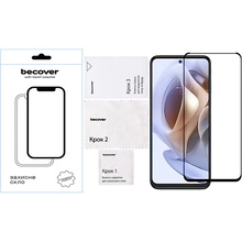 Захисне скло BECOVER для Motorola Moto G15 Black (713414)