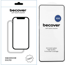 Захисне скло BECOVER Motorola G24/G24 Power 10D Black (711823)