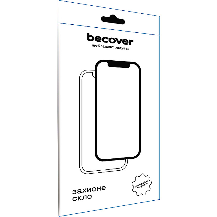 Защитное стекло BECOVER для Poco X7 Pro Black (713415) Количество пленок в комплекте 1