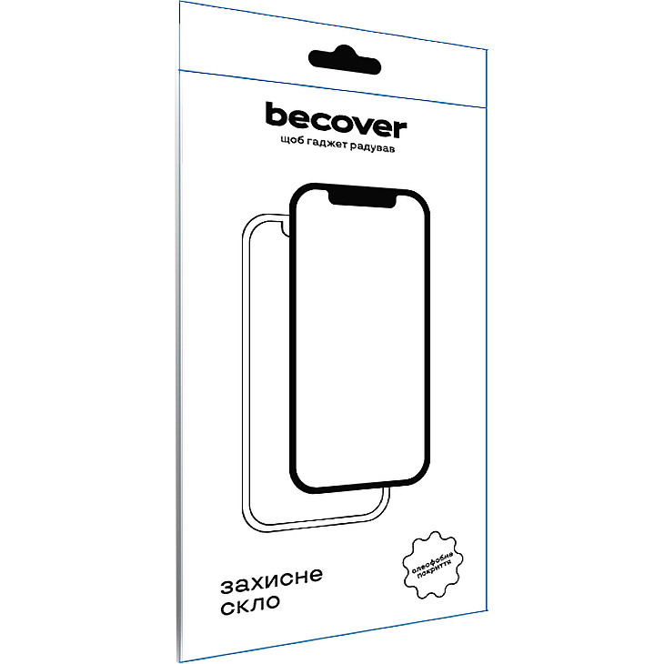 Захисне скло BECOVER для Xiaomi Redmi Note 14S 10D Black (713421) Олеофобне покриття True