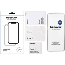 Защитное стекло BECOVER Tecno POVA 6 Neo LI6 10D Black (711827)