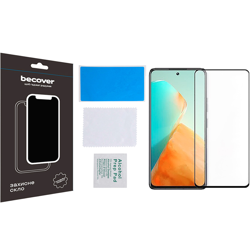 Захисне скло BECOVER для Infinix Note 30 NFC X6833B Black (709726) Сумісність за моделлю Infinix Note 30 NFC