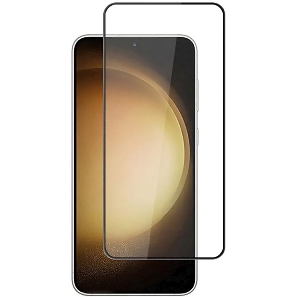 Защитное стекло BECOVER для Samsung Galaxy S24 Black (711037) Олеофобное покрытие True