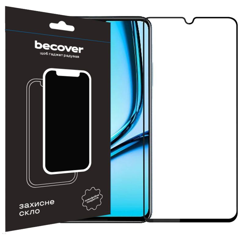 Защитное стекло BECOVER для Realme Note 50 Black (711317)