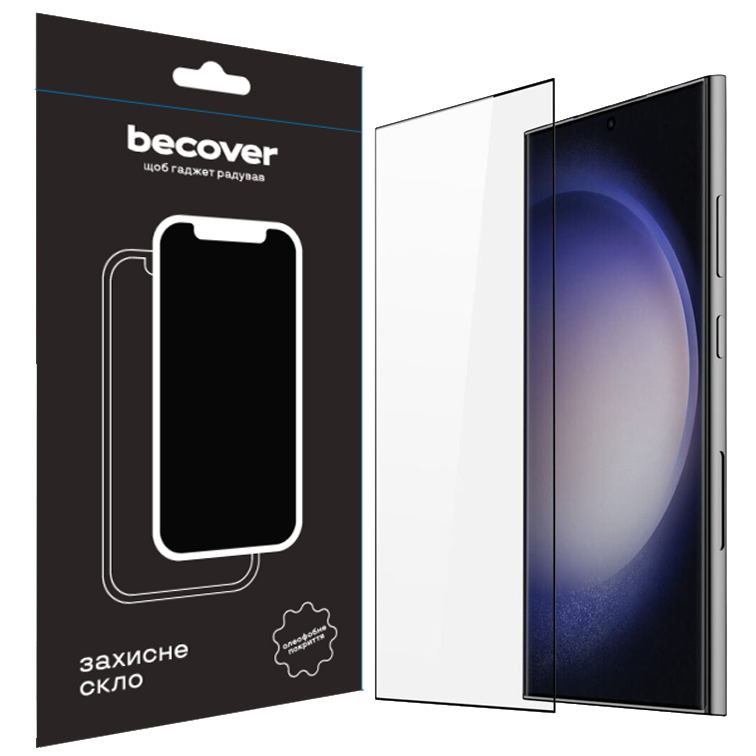 Захисне скло BECOVER для Samsung Galaxy S24 Ultra Black (711318)