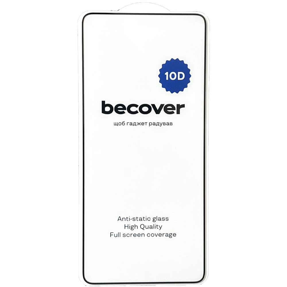 Защитное стекло BECOVER Xiaomi Redmi Note 13 Pro 5G 10D Black (711378) Совместимость по модели  Xiaomi Redmi Note 13 Pro 5G