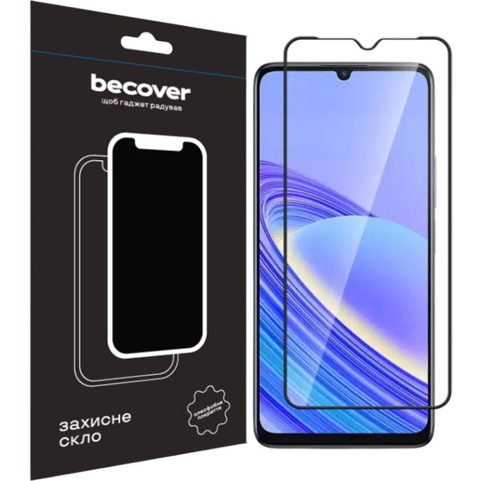Защитное стекло BECOVER TCL 40 SE (T610K2) Black (711380)