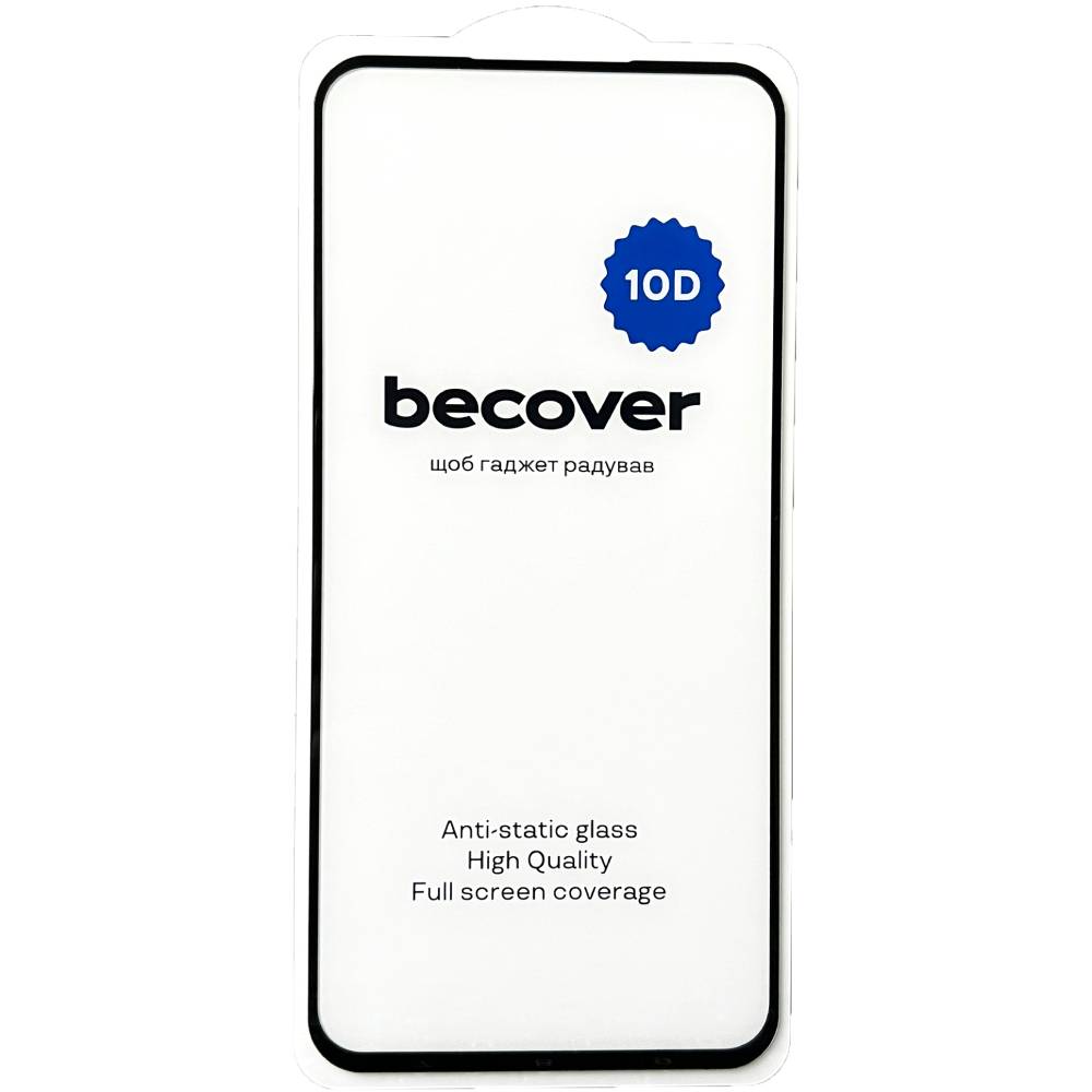 Защитное стекло BECOVER Samsung Galaxy S23 FE SM-S711 10D Black (711508) Дополнительно Антибликовый эффект