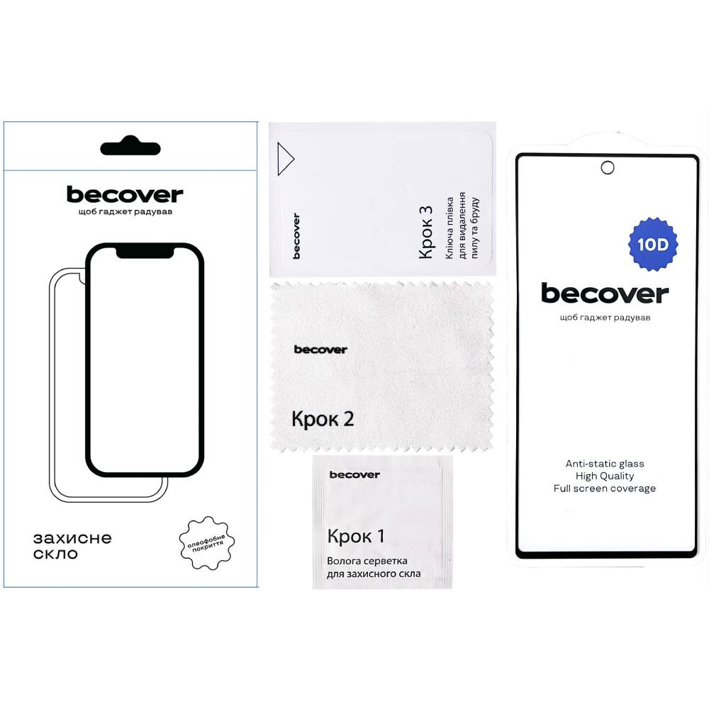 Защитное стекло BECOVER Google Pixel 6A 10D Black (711488) Совместимость по модели  Google Pixel 6A