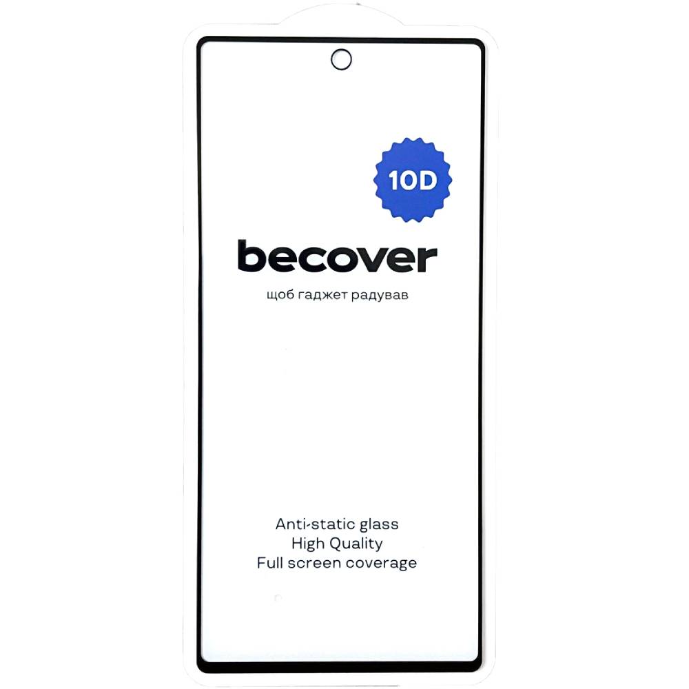 Защитное стекло BECOVER Google Pixel 6A 10D Black (711488) Дополнительно Антибликовый эффект
