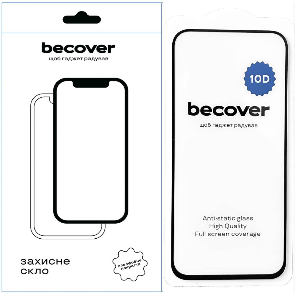 Захисне скло BECOVER Google Pixel 8a 10D Black (711491)