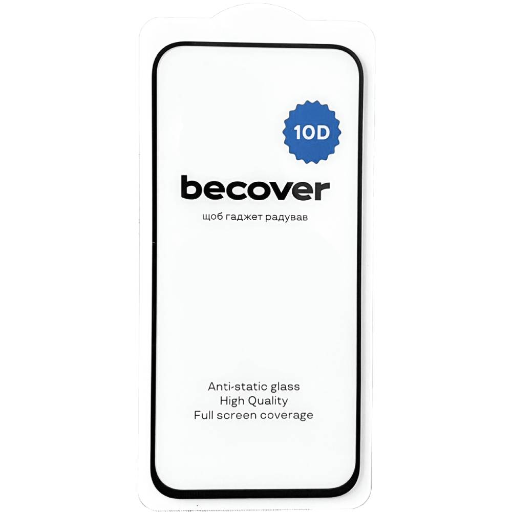 Захисне скло BECOVER Google Pixel 8a 10D Black (711491) Додатково Антивідблиск ефект