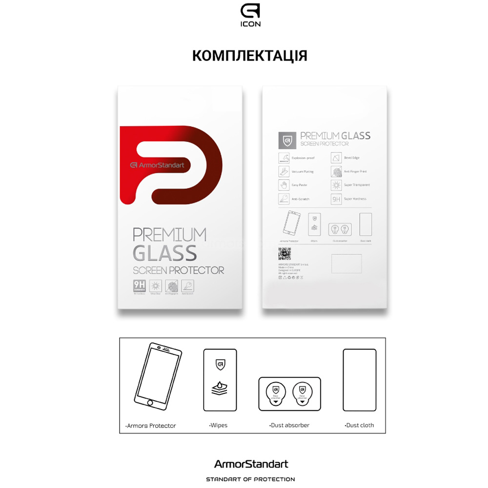 Фото Защитное стекло ARMORSTANDART Pro для Nothing Phone 3a / 3a Pro Black (ARM85466)