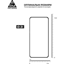 Защитное стекло ARMORSTANDART Pro для Nothing Phone 3a / 3a Pro Black (ARM85466)