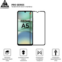 Захисне скло ARMORSTANDART Pro для Xiaomi Redmi A5 4G / Poco C71 4G Black (ARM84705)