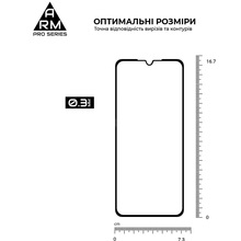 Захисне скло ARMORSTANDART Pro для Xiaomi Redmi A5 4G / Poco C71 4G Black (ARM84705)