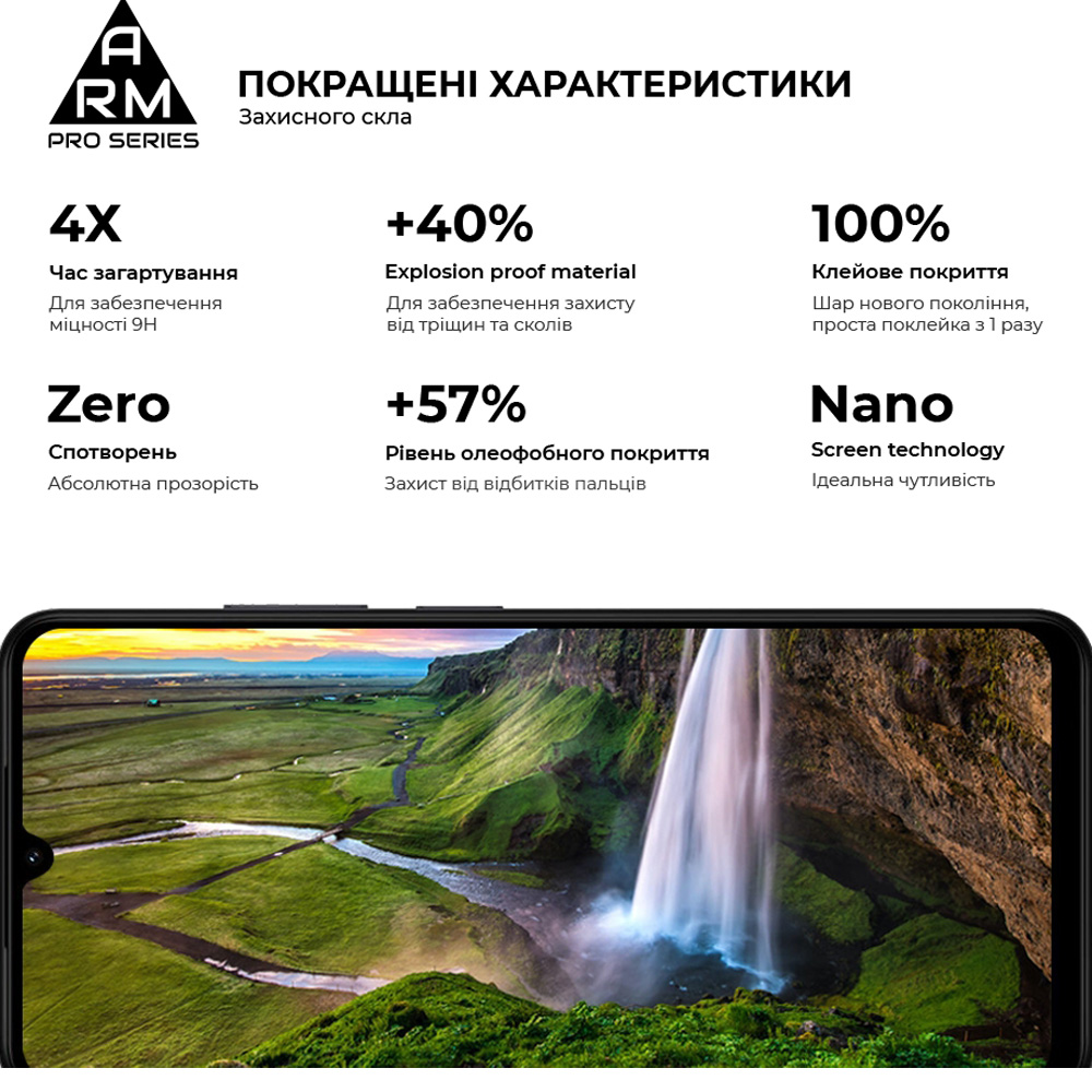Захисне скло ARMORSTANDART Pro для Xiaomi Redmi A5 4G / Poco C71 4G Black (ARM84705) Покриття глянець