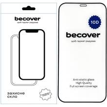 Кривой Рог - Защитное стекло BECOVER Apple iPhone 12 Pro 10D Black (711512)