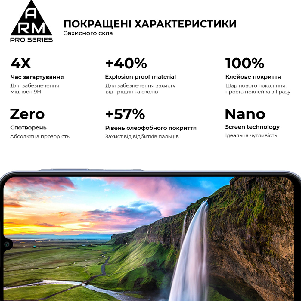Захисне скло ARMORSTANDART Pro для Samsung Galaxy A25 5G (A256) Black (ARM69582) Тип скло
