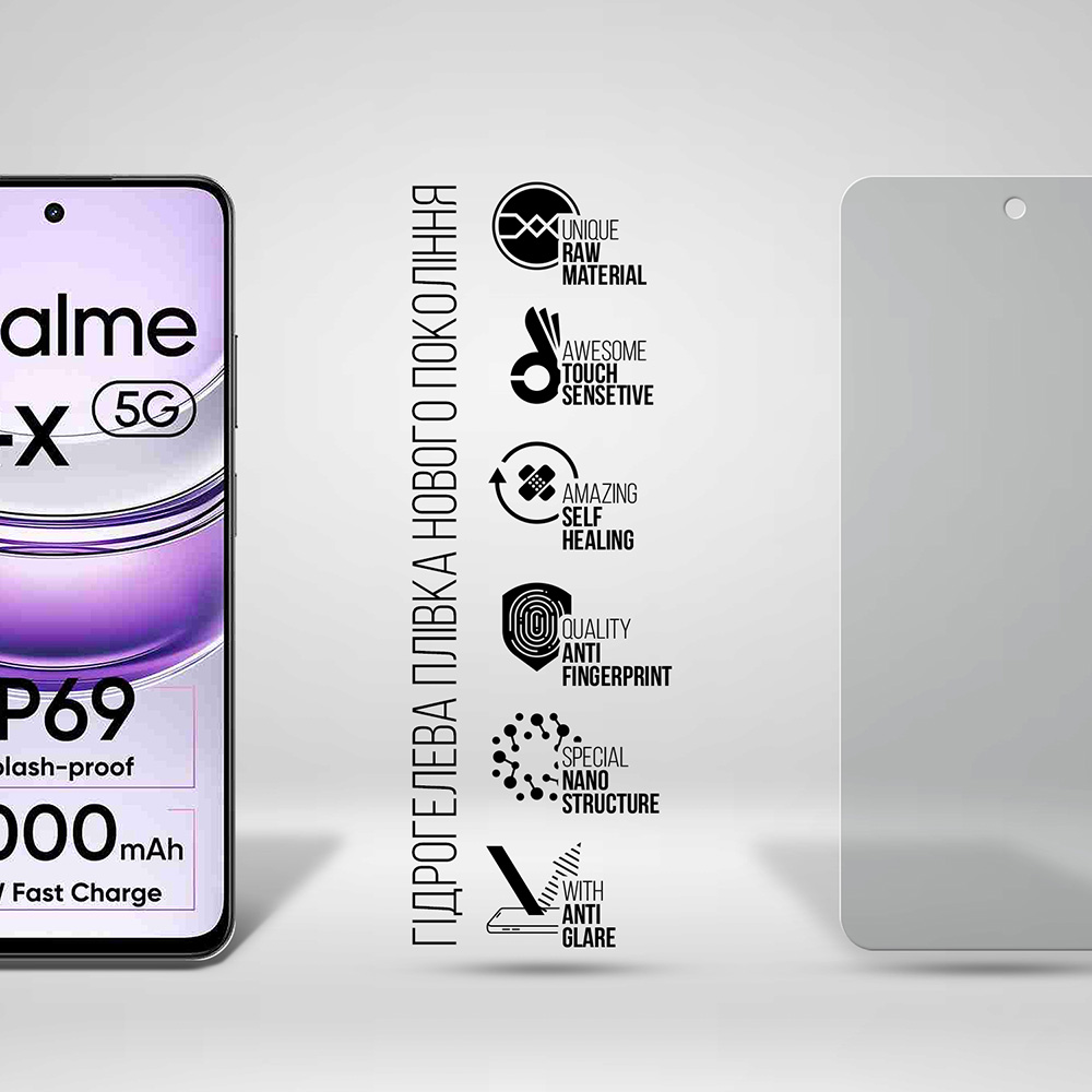 Гідрогелева плівка ARMORSTANDART Matte для Realme 14x 5G (ARM83573) Сумісність за моделлю Realme 14x 5G