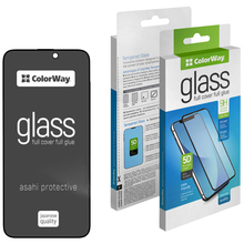 Захисне скло COLORWAY для Apple iPhone 17 Air 9H FC Glue Anti-Spy Black (CW-GSFGASAI17A-BK)