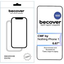Харків - Захисне скло BECOVER CMF для Nothing Phone 1 10D Black (713571)