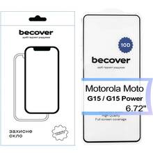 Харьков - Защитное стекло BECOVER для Motorola Moto G15/G15 Power 10D Black (713574)